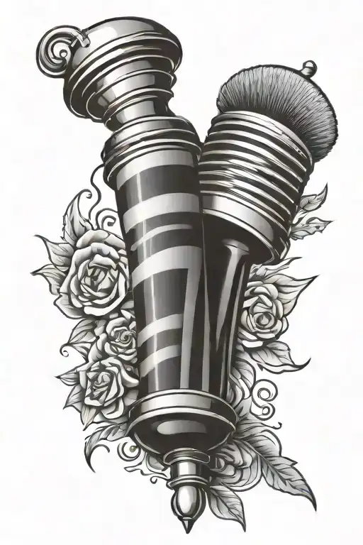 barber pole forearm tattoo tattoo design idea