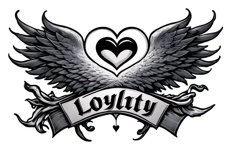 loyalty over love tattoo design idea
