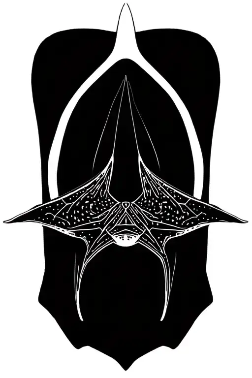 sting ray tattoo design idea