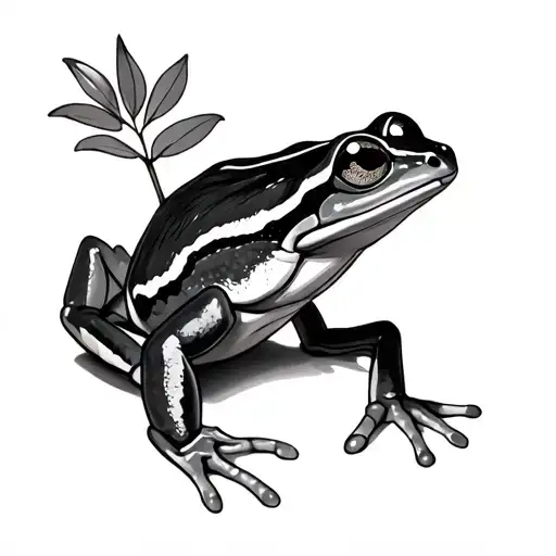 Tree Frog tattoo design idea
