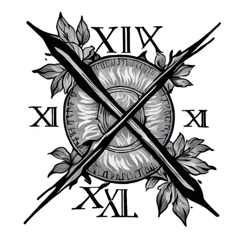 1967 Roman Numerals tattoo design idea