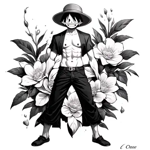 One Piece X tattoo design idea