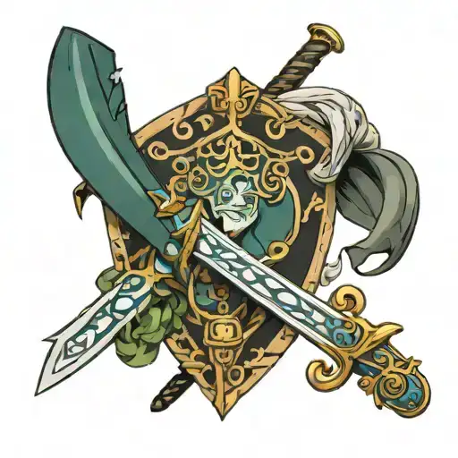 sword bard that's dnd inspired tattoo design idea