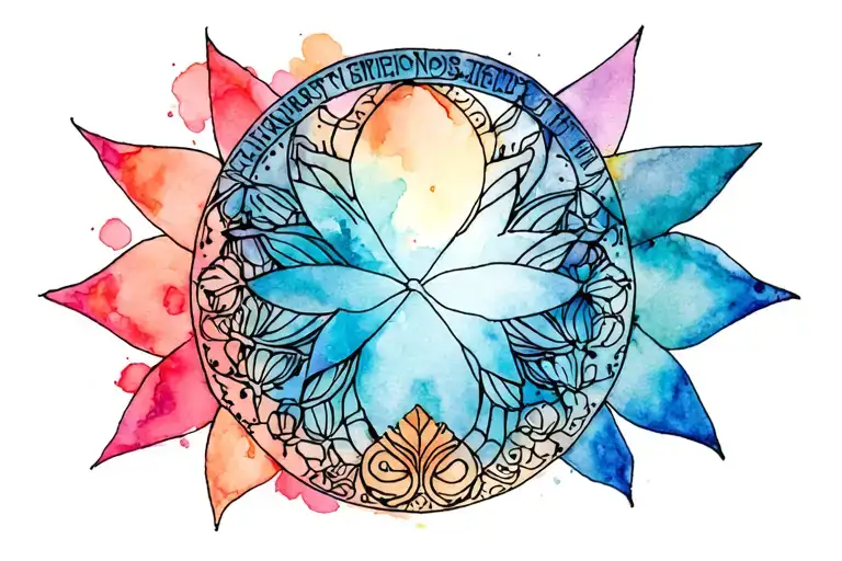 Strength Wisdom Charm Enigma tattoo design idea