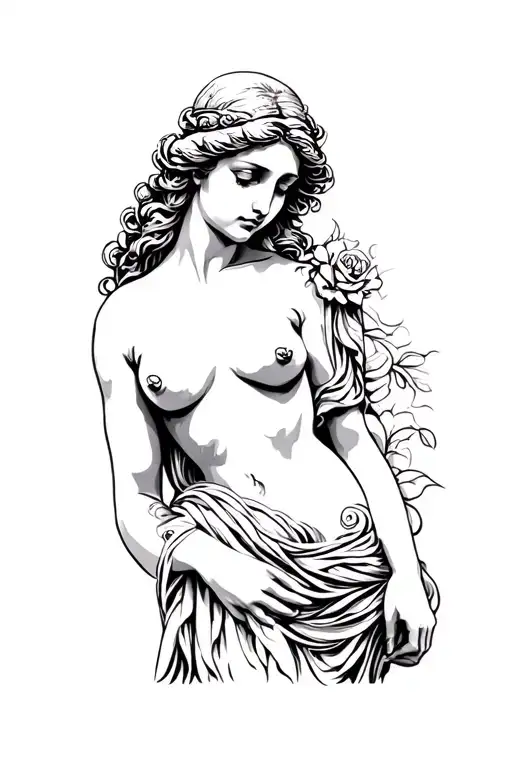 Aphrodite full body shoulder tattoo tattoo design idea