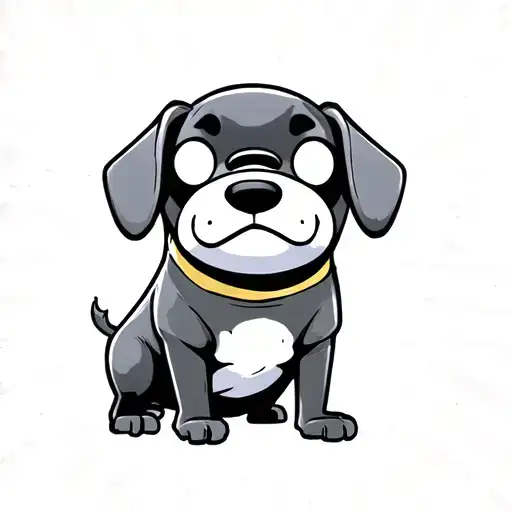 jake the dog adventure time tattoo design idea