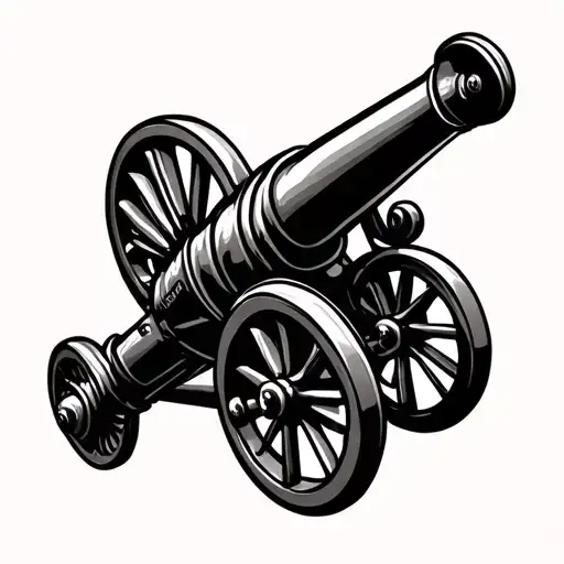 Arsenal FC cannon  tattoo design idea