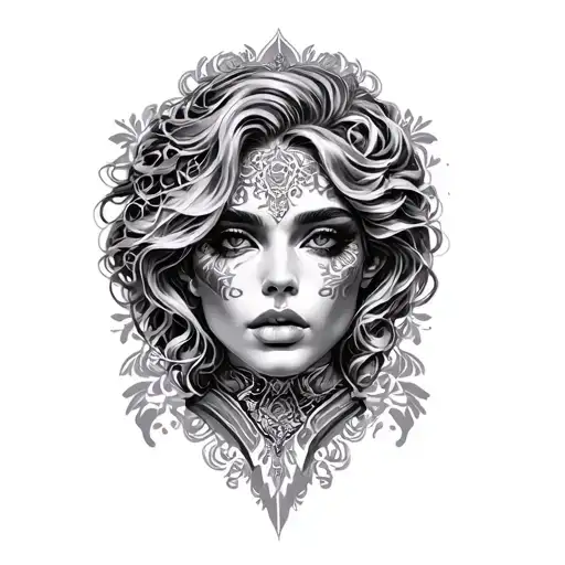 Versace tattoo design idea