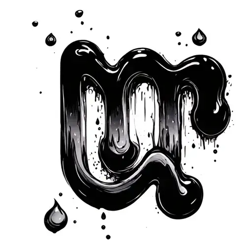 The first positive blood type and abstraction tattoo design idea