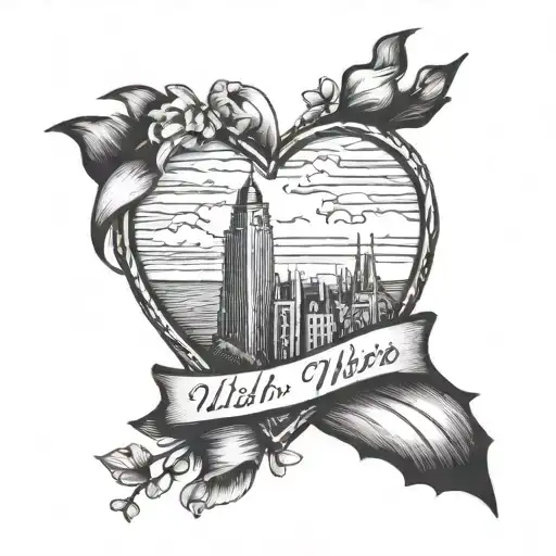wish you were here tattoo design idea