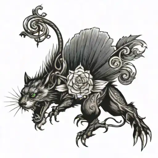 i want a tattoo sketch. bicep height, one narrow straight line goes around the arm straight, but in the back of the arm  tattoo design idea