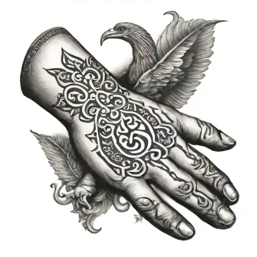 the creation of Adam Sikh khanda  tattoo design idea