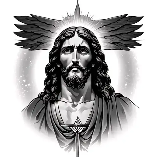 Blessed Assurance Jesus tattoo design idea
