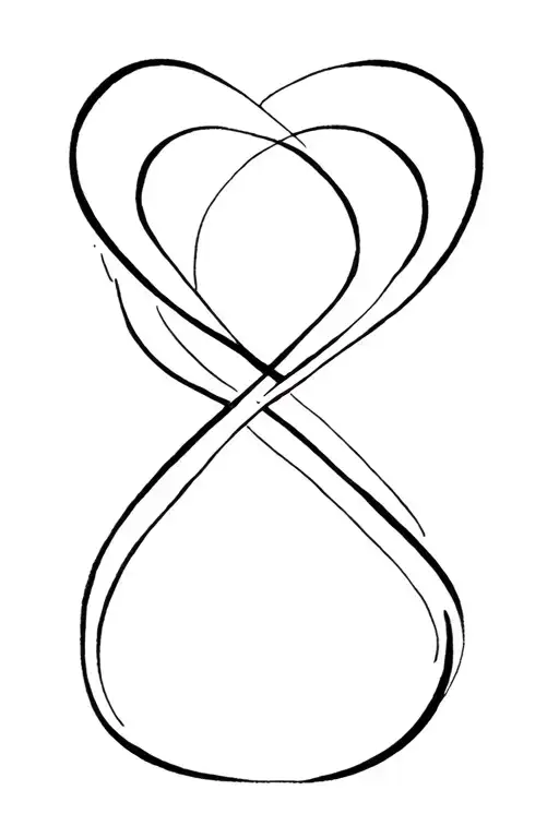 infinity symbol tattoo design idea