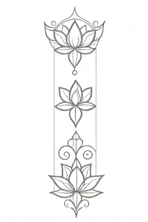 jewels vines lotus flower cross wings tattoo design idea