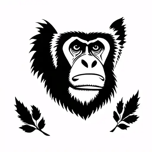 mandrill tattoo design idea
