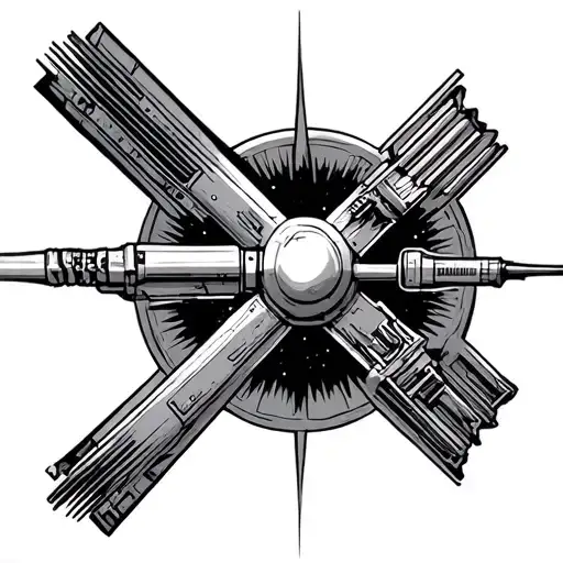 Star Wars fulcrum tattoo design idea
