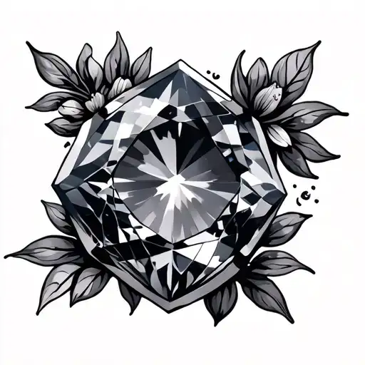 Birthstone tattoo design idea
