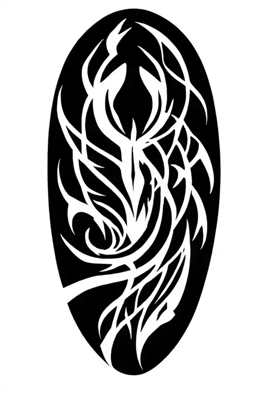 symbiote viking pattern forming intricate patterns tattoo design idea