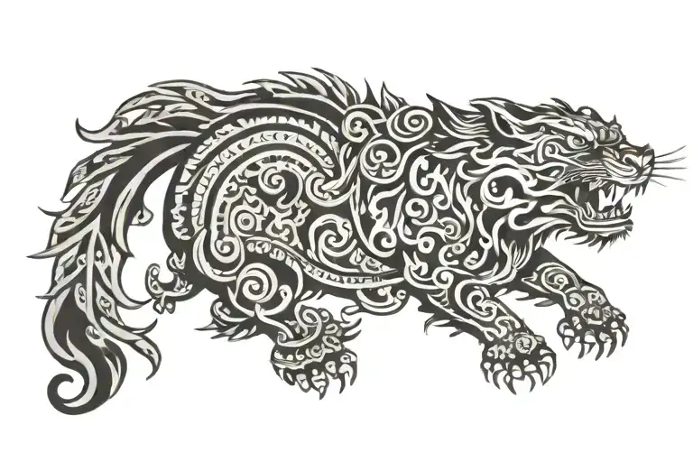 Tibetan tattoo design idea