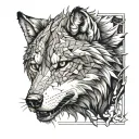Meaningful wolf warrior tattoo design idea