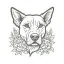 dog memorial tattoo tattoo design idea