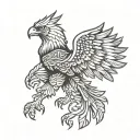 Albanian eagle tattoo design idea
