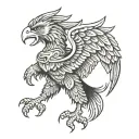 Albanian eagle tattoo design idea