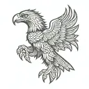 Albanian eagle tattoo design idea