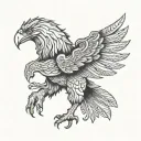 Albanian eagle tattoo design idea