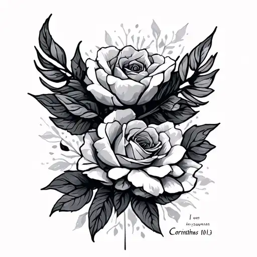 1 Corinthians 10:13 tattoo design idea