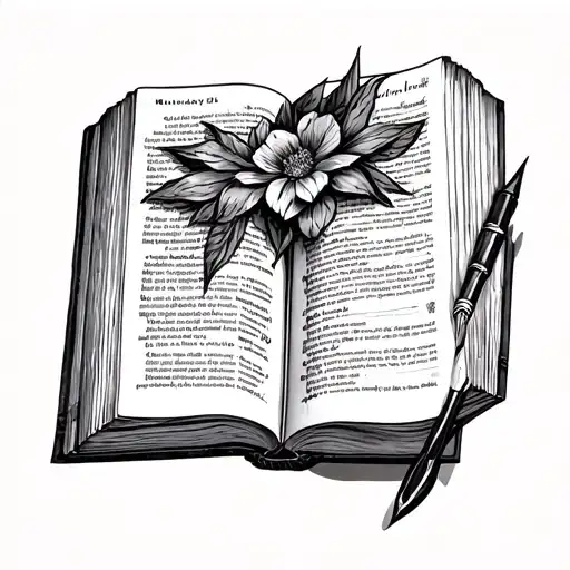 Open Bible tattoo design idea
