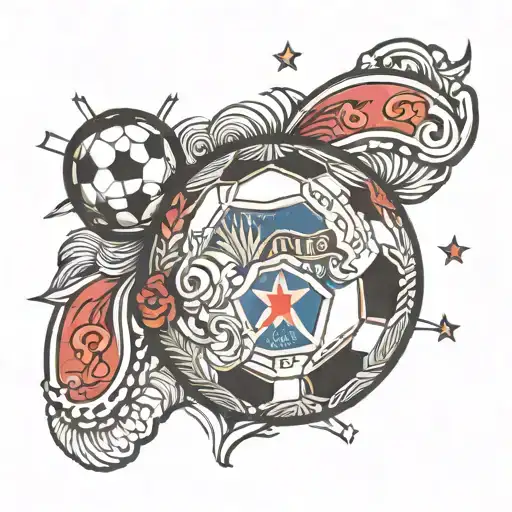 traditinal fiji and soccer ball   tattoo design idea