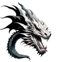 Rainbow Dragon tattoo design idea