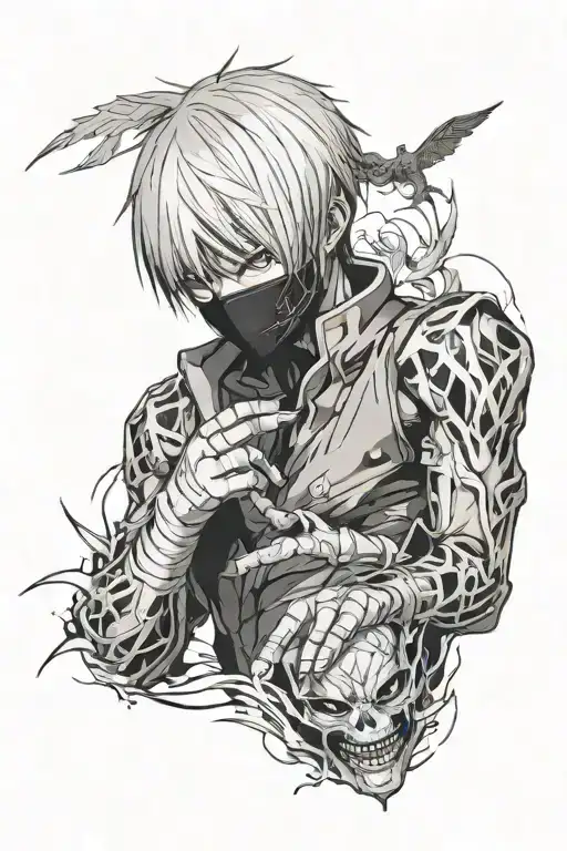 Ken Kaneki tattoo design idea