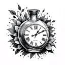 Time In A Bottle tattoo design idea