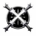 cross and maltese cross tattoo design idea