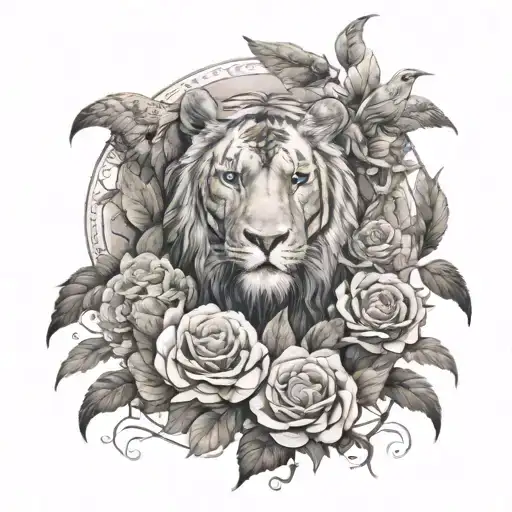 greatness surrounded by blessings tattoo design idea