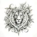 greatness surrounded by blessings tattoo design idea