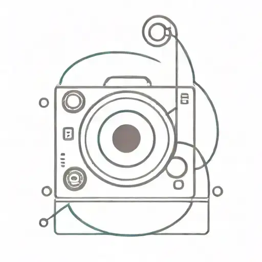 music discoball cassette tattoo design idea