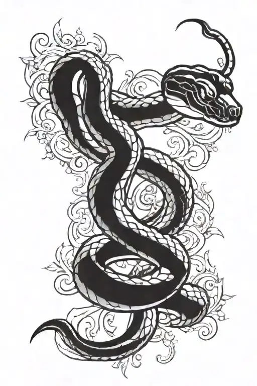 Snake design for hands Simple and cool tattoo inspired tattoo design idea