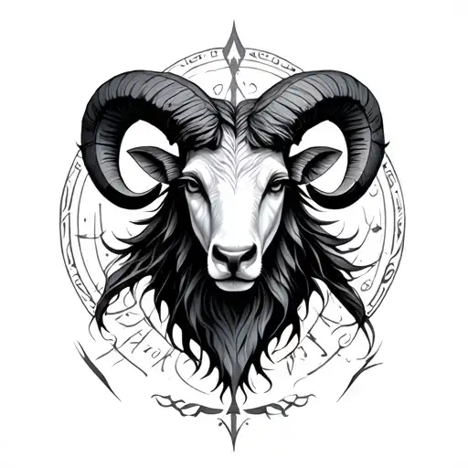 Aries Sagittarius tattoo design idea