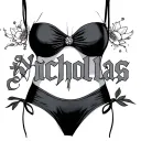 name Nicholas on my bikini line for women  tattoo design idea