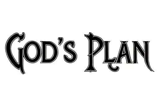 "GOD'S PLAN" tattoo design idea