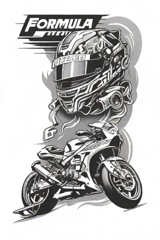 formula 1 tattoo design idea