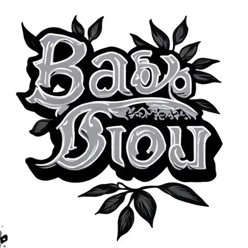 "ஆதவ்" Tamil baby boy name tattoo design idea