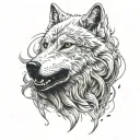 mind blowing and cold blooded wolf head tattoo tattoo design idea
