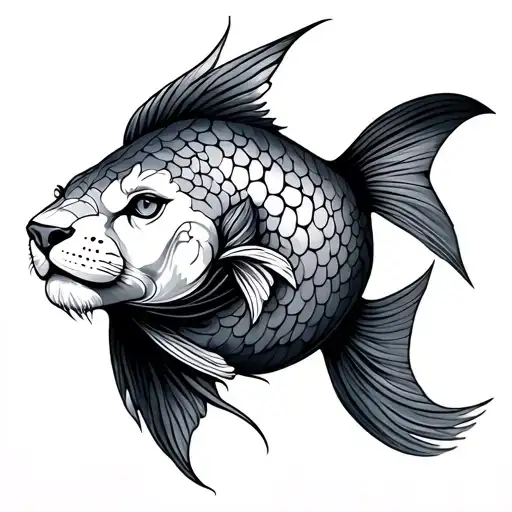 Pisces Leo tattoo design idea