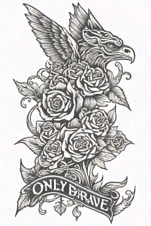 only the brave    tattoo design idea