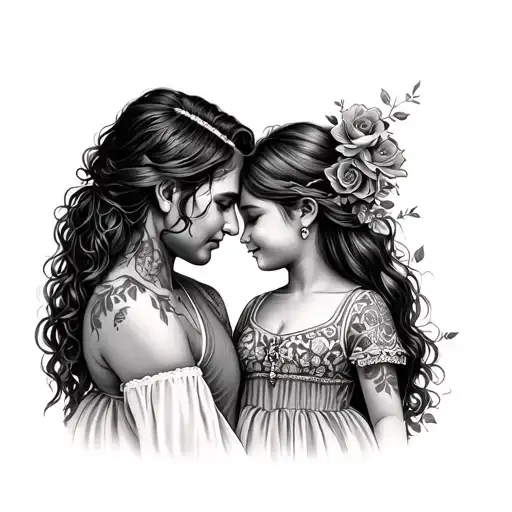 TATTOO FOR A MAN REPRESENTING LOVE FOR HIS 2 DAUGHTERS CALLED IVY AND ROSY tattoo design idea